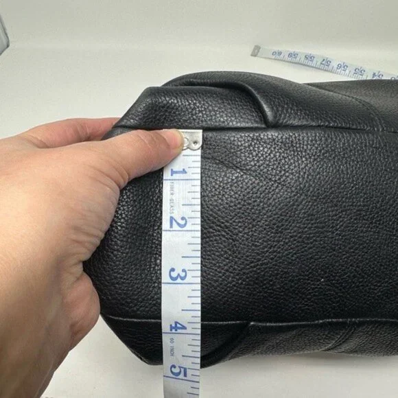 Coach 15064 Soho Black Pebbled Leather Convertible Crossbody Bag (Silver Buckle) - Picture 11 of 11